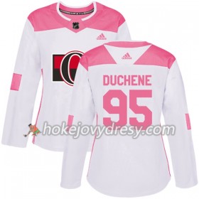 Dámské Hokejový Dres Ottawa Senators Matt Duchene 95 Bílá 2017-2018 Adidas Růžová Fashion Authentic